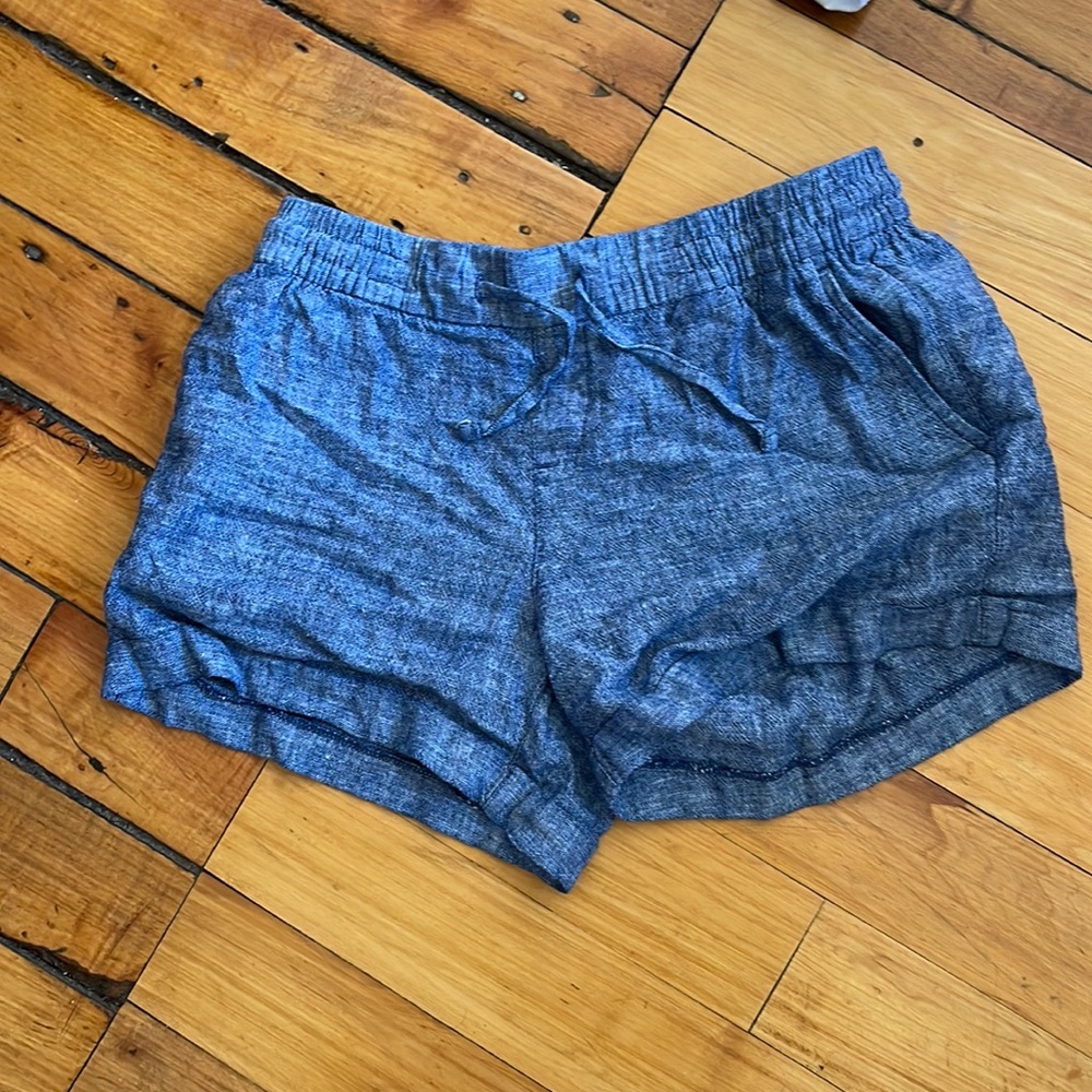 Light worn linen shorts. Old navy